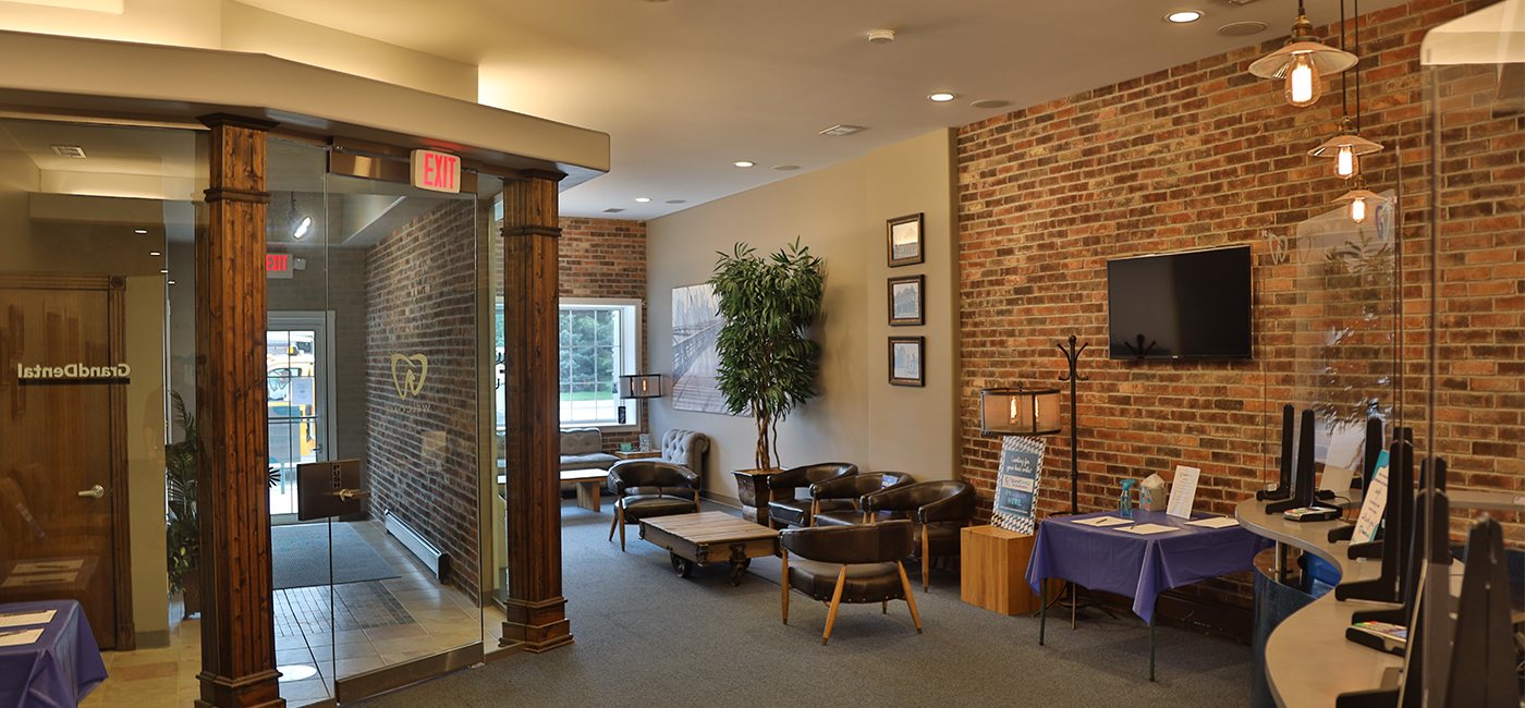 Dental office reception area