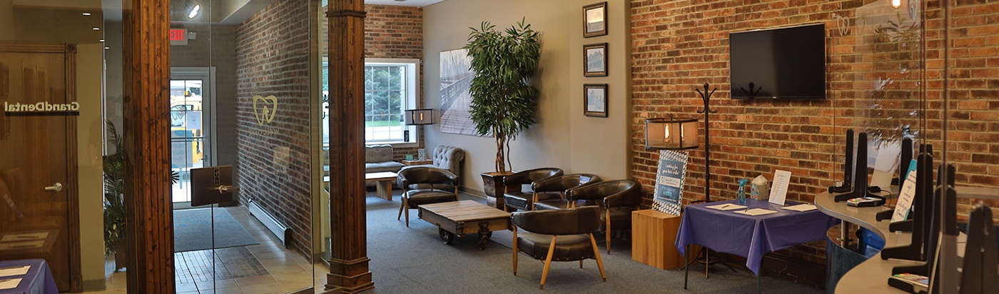 Comfortable dental office waiting room