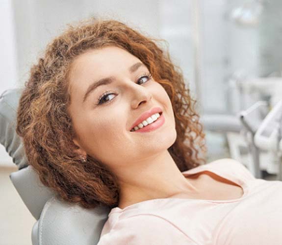 Woman smiling in Sycamore