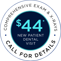 $44 New Patient Dental Visit - comprehensive exam & x-rays, call for details