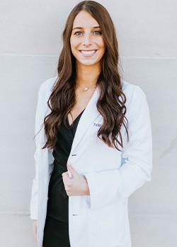 Dental hygienist Paige Egan
