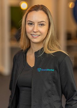Dental hygienist Stacey Golabek