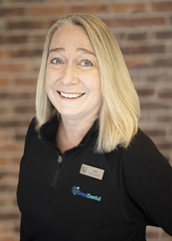 Dental office team lead Vicki Johnson